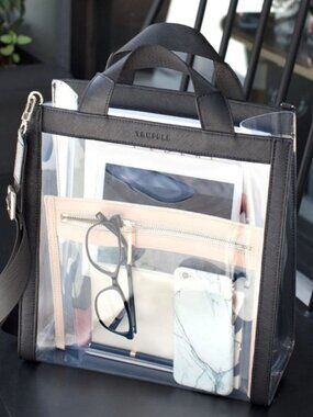 Truffle Clarity Tote in Black - Rare/Discontinued - New in Package